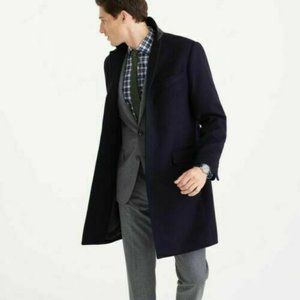 J.Crew Ludlow Topcoat in Navy Wool-Cashmere 36S